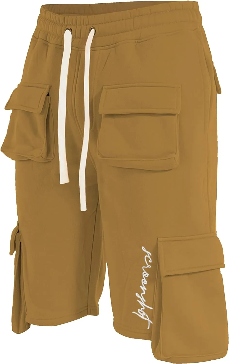 Men's Hip Hop Premium Fleece Cargo Shorts