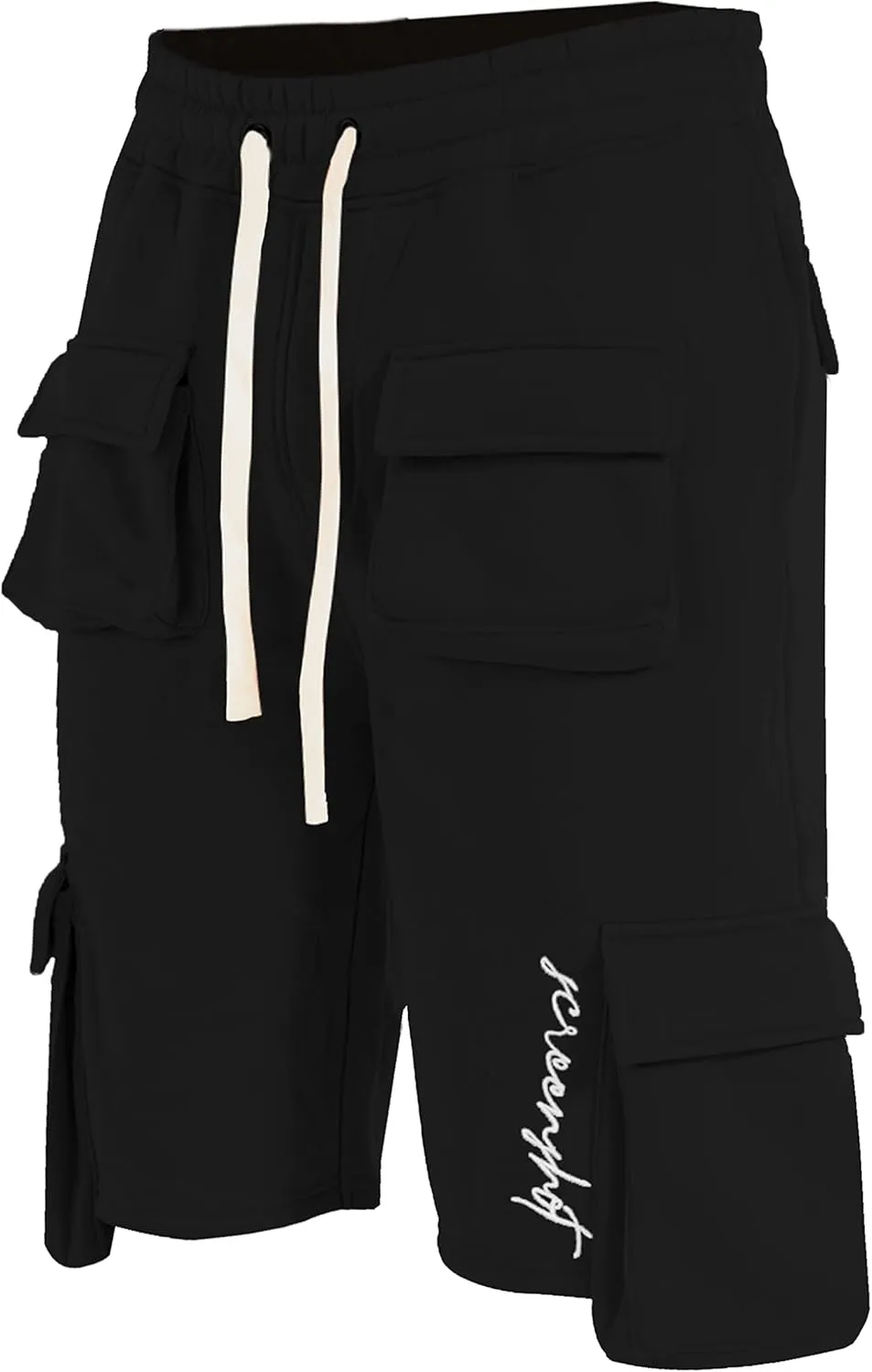 Men's Hip Hop Premium Fleece Cargo Shorts