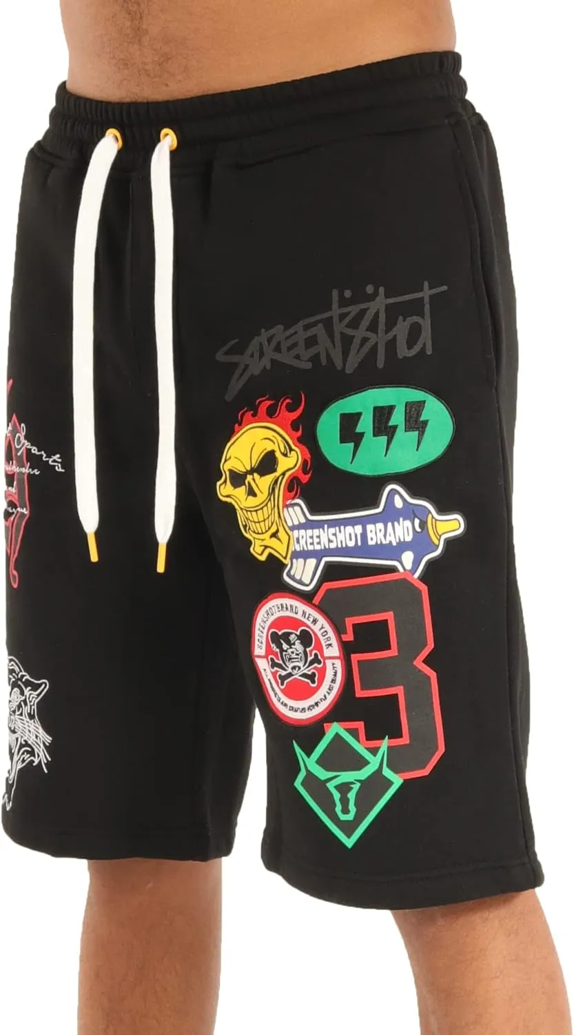 Men's Hip Hop Premium Fleece Cargo Shorts