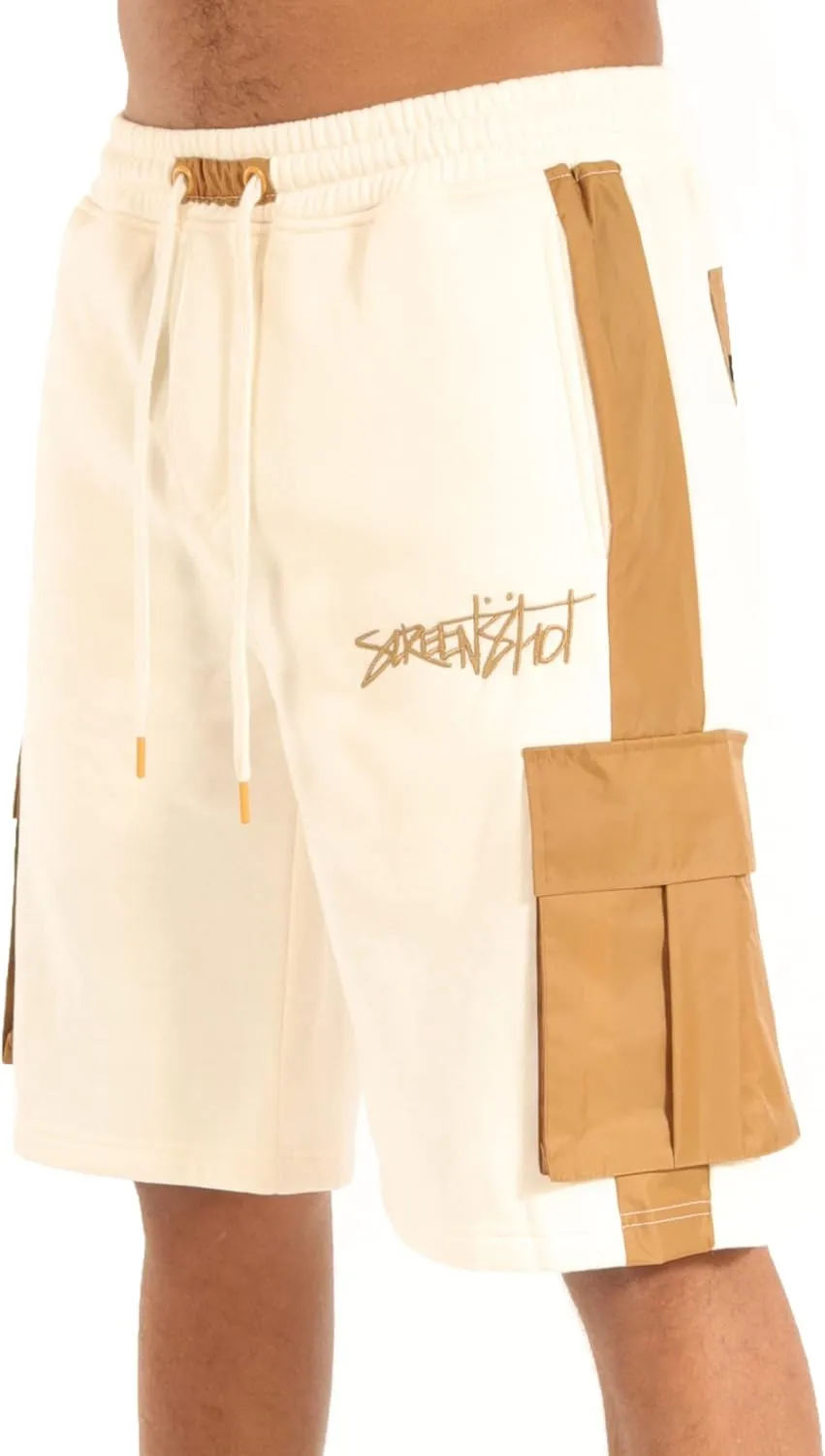 Men's Hip Hop Premium Fleece Cargo Shorts