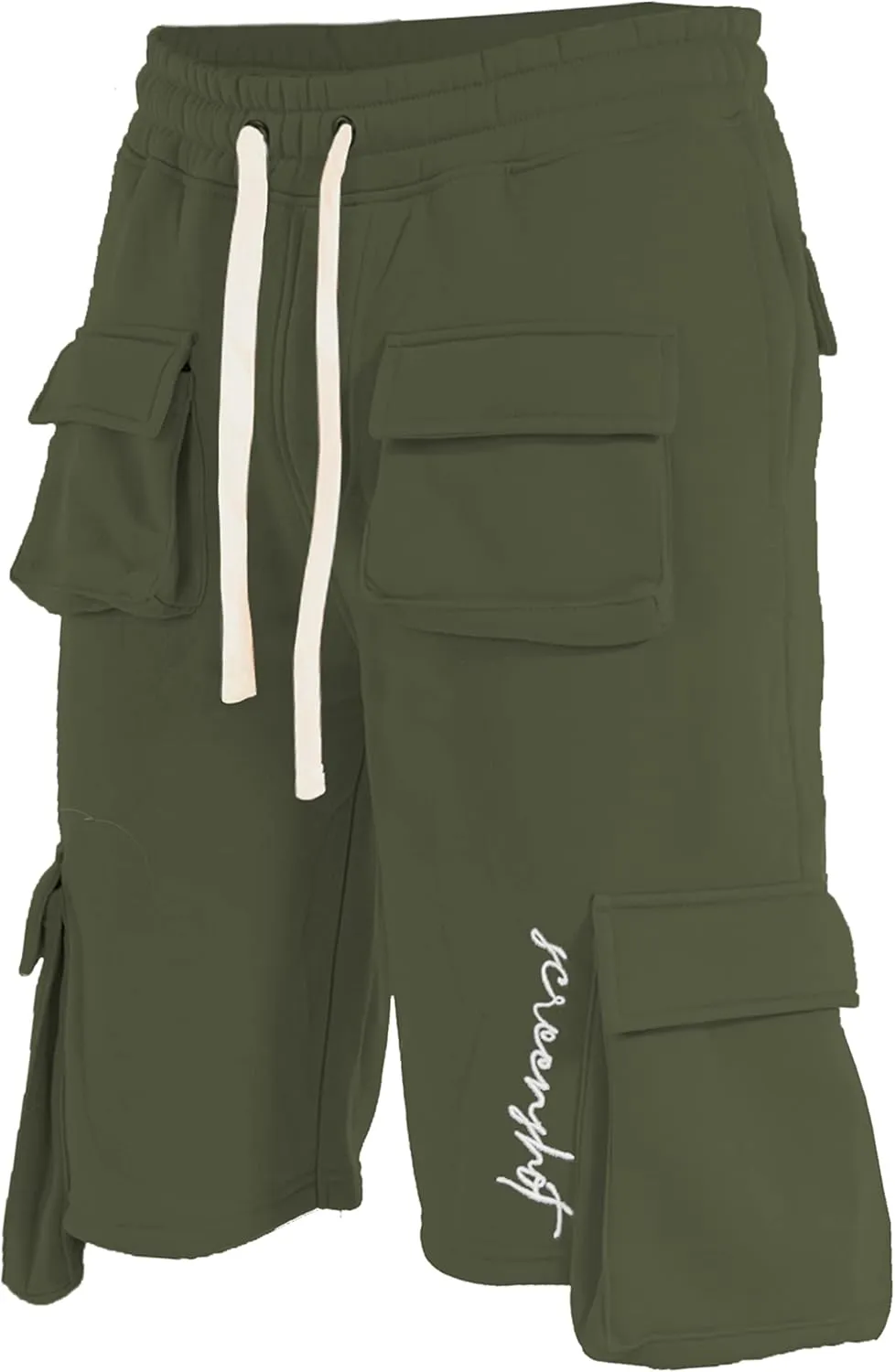 Men's Hip Hop Premium Fleece Cargo Shorts