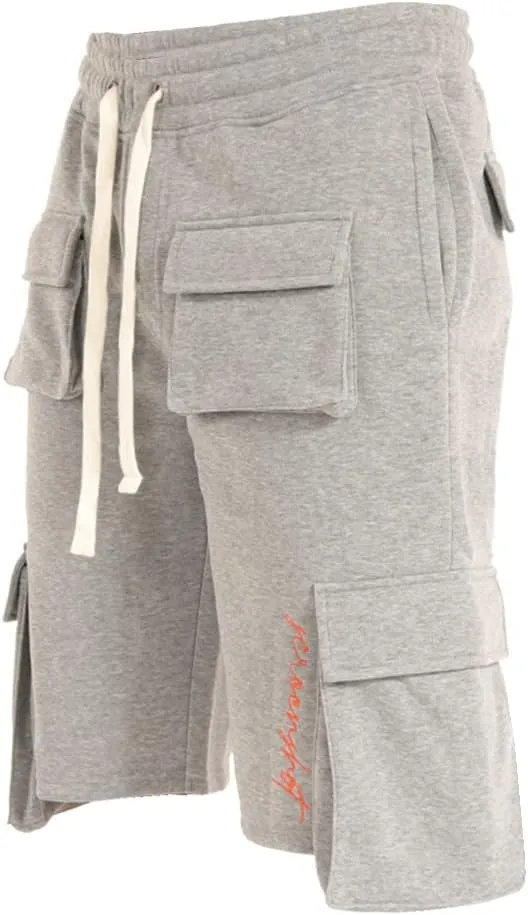 Men's Hip Hop Premium Fleece Cargo Shorts