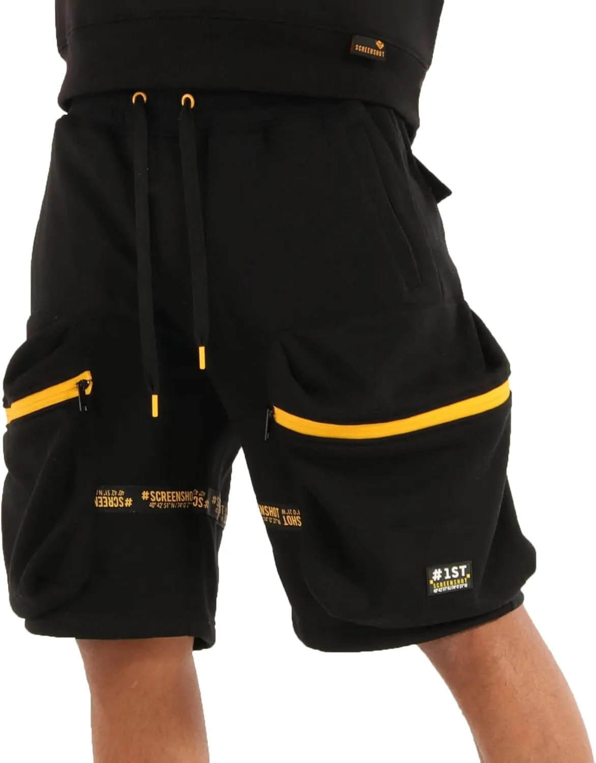 Men's Hip Hop Premium Fleece Cargo Shorts