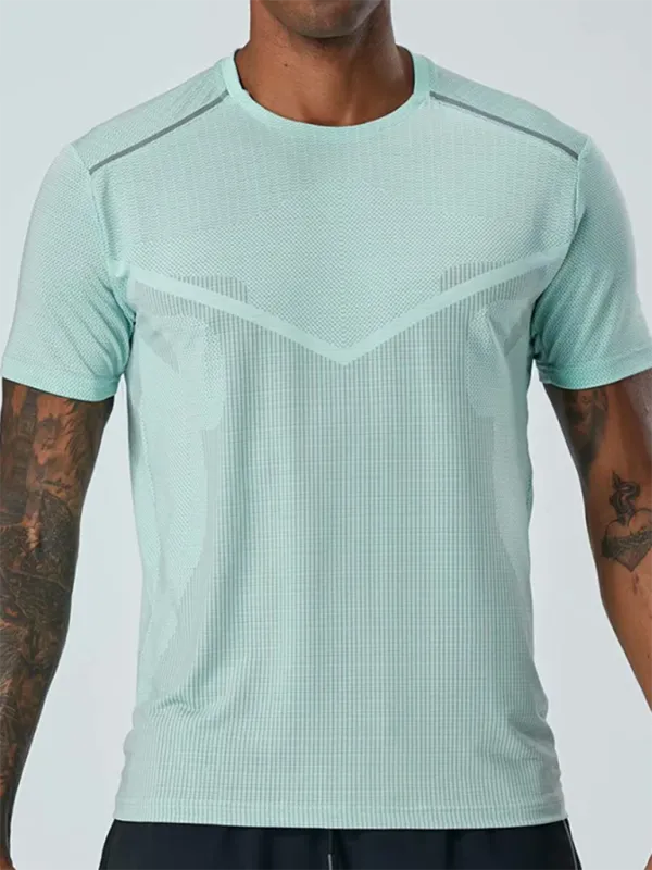Men's Quick-Dry Short Sleeve Athletic T-Shirt - Ultimate Comfort for Running & Training