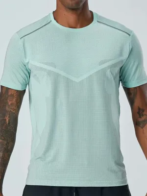 Men's Quick-Dry Short Sleeve Athletic T-Shirt - Ultimate Comfort for Running & Training