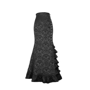 Mermaid Half Skirt With Jacquard Belt