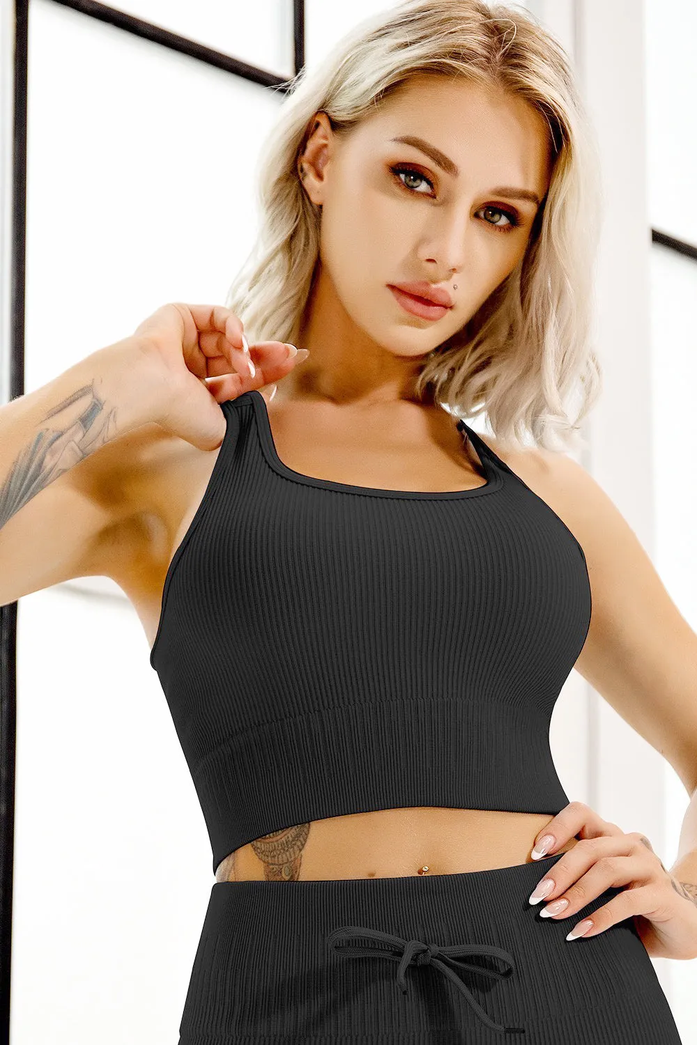 Miami Seamless Cross Back Sports Bra