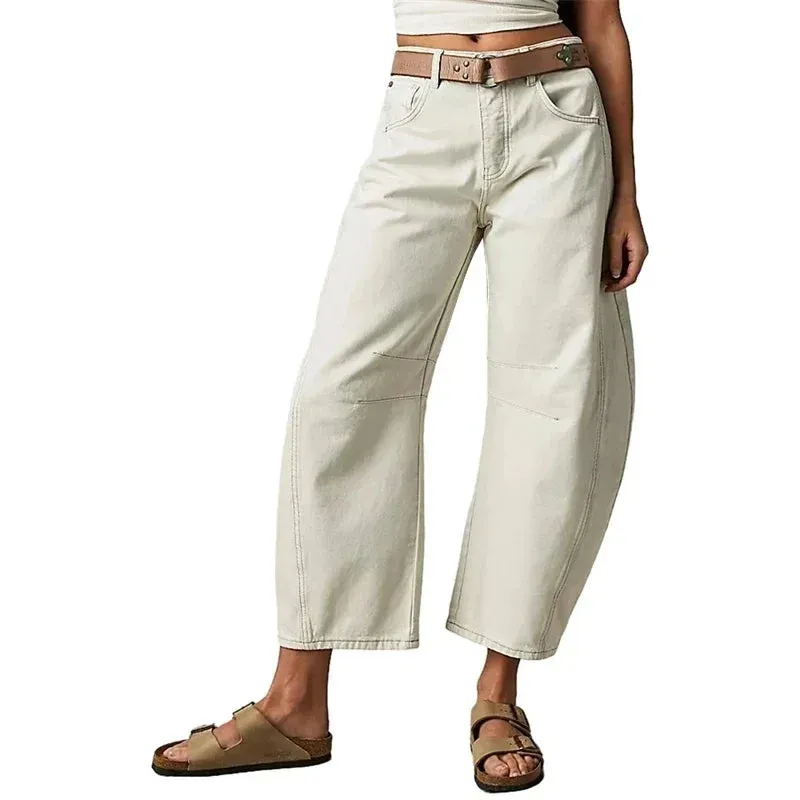 Mid-Rise Baggy Wide-Leg Jeans