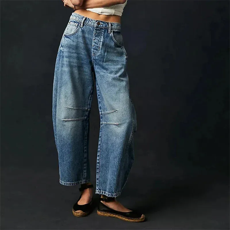Mid-Rise Baggy Wide-Leg Jeans