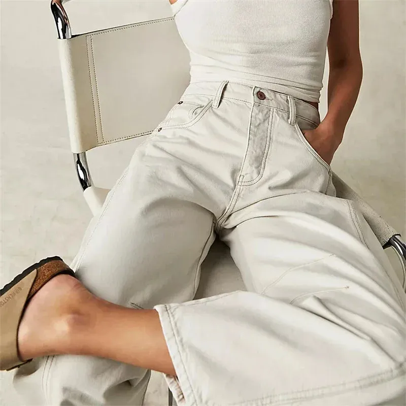 Mid-Rise Baggy Wide-Leg Jeans