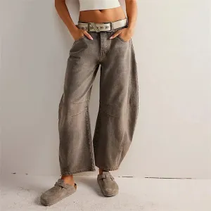 Mid-Rise Baggy Wide-Leg Jeans