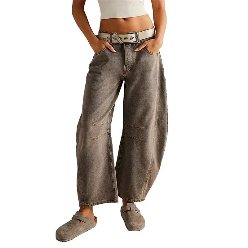 Mid-Rise Baggy Wide-Leg Jeans