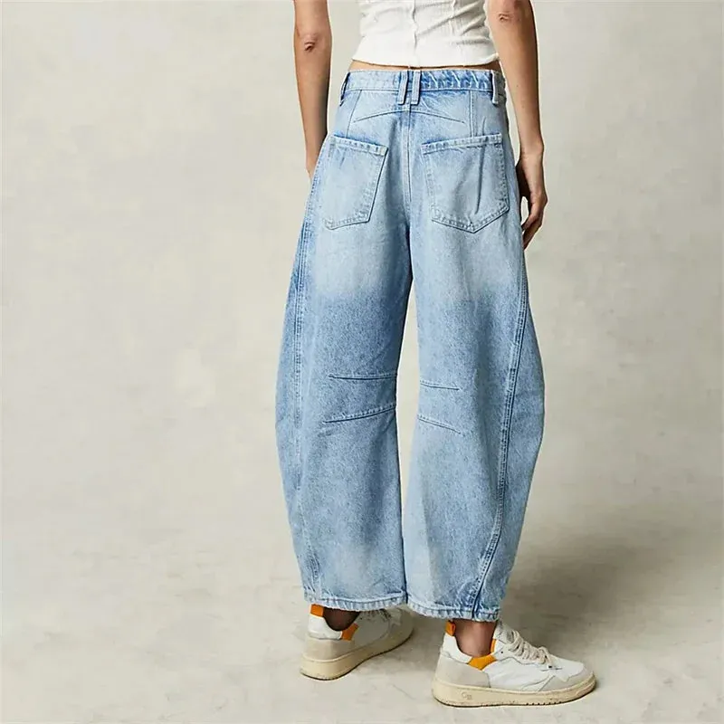 Mid-Rise Baggy Wide-Leg Jeans