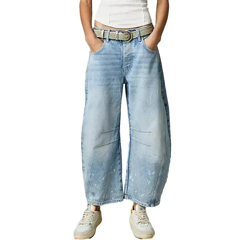 Mid-Rise Baggy Wide-Leg Jeans