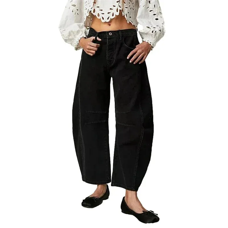 Mid-Rise Baggy Wide-Leg Jeans
