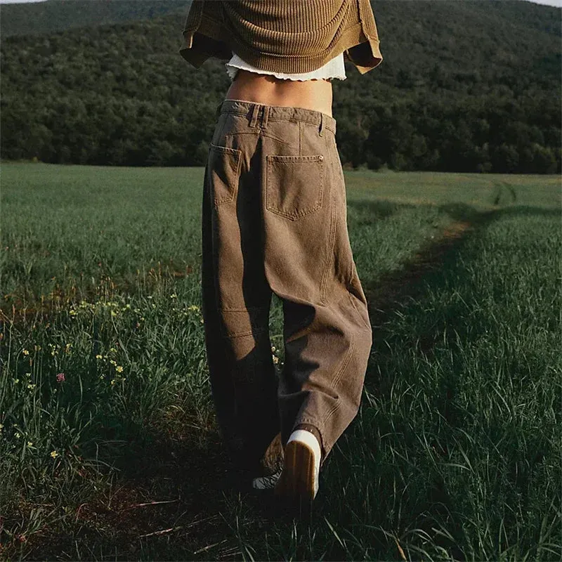 Mid-Rise Baggy Wide-Leg Jeans
