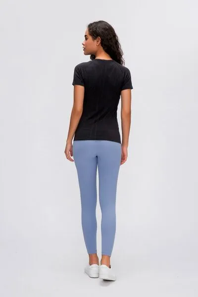 Millennia Round Neck Short Sleeve Active T-Shirt