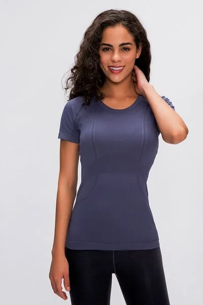 Millennia Round Neck Short Sleeve Active T-Shirt