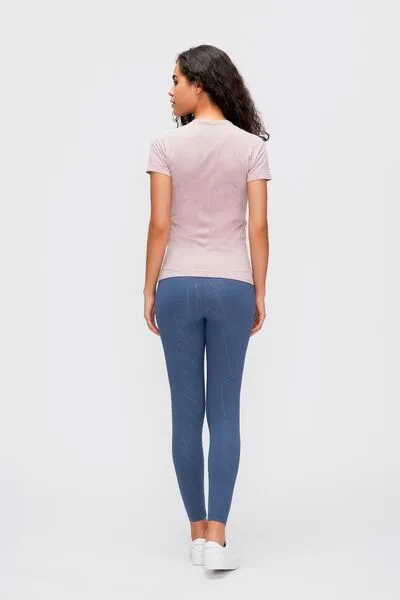 Millennia Round Neck Short Sleeve Active T-Shirt