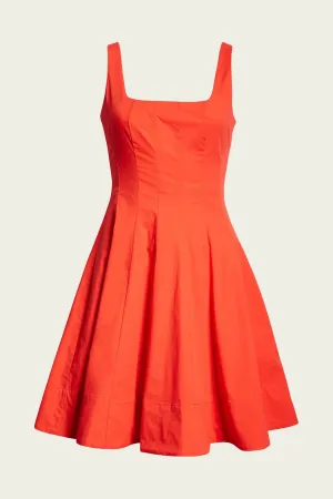 Mini Wells Dress in Red Rose