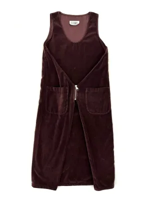 MM6 Maison Margiela Velveteen Zipper Dress