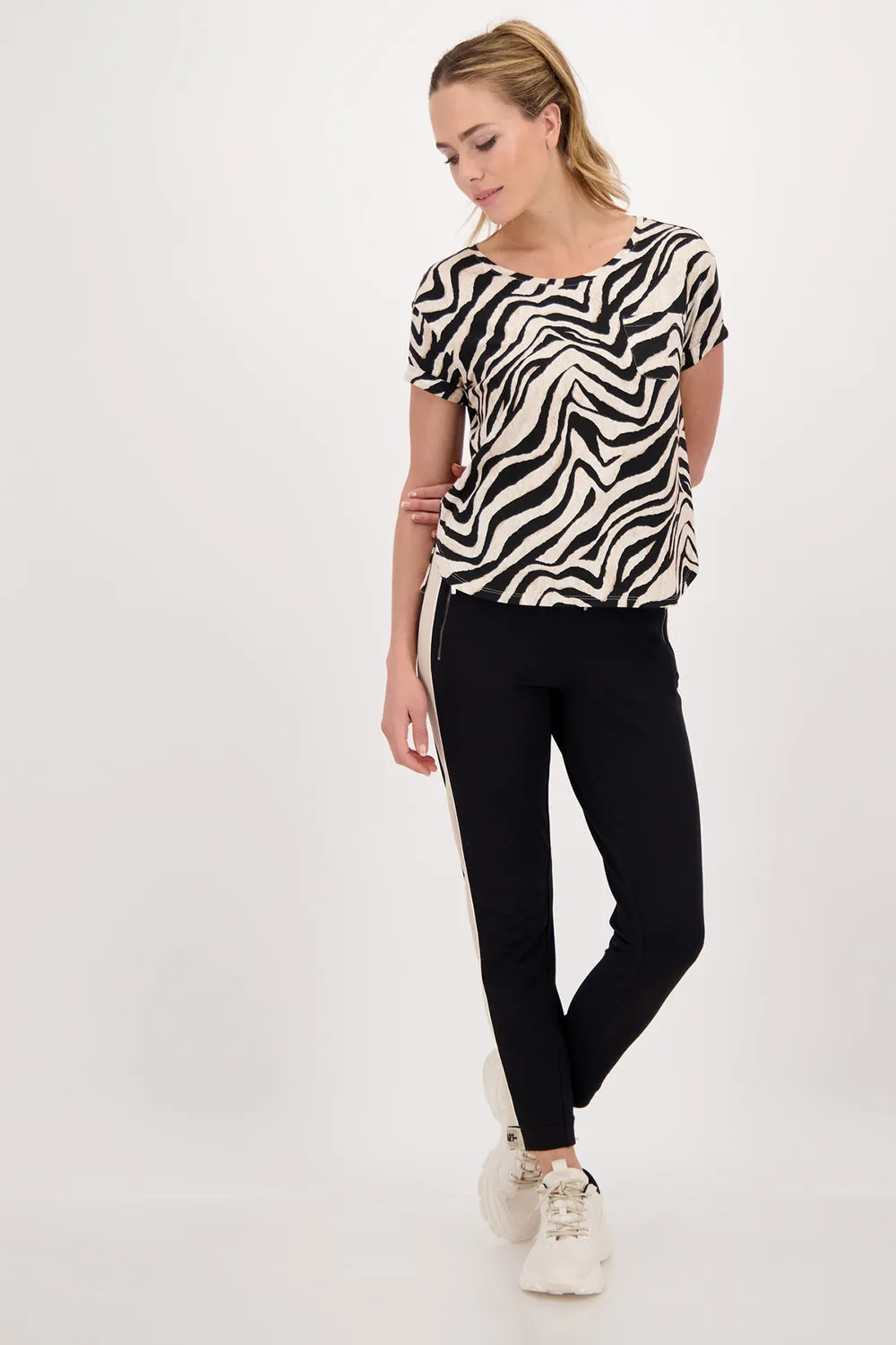 Monari Animal Print Tee Shirt M407555