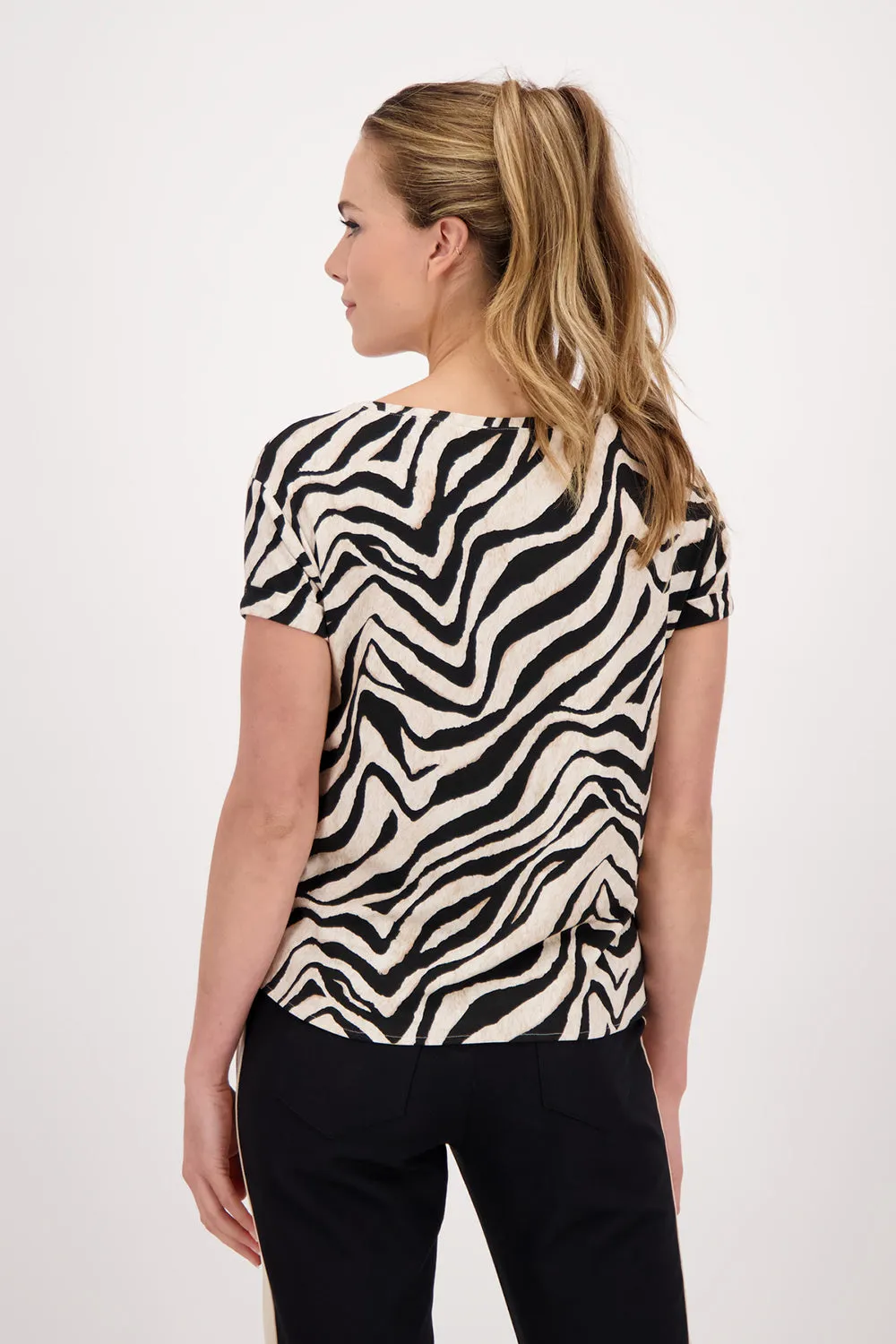Monari Animal Print Tee Shirt M407555