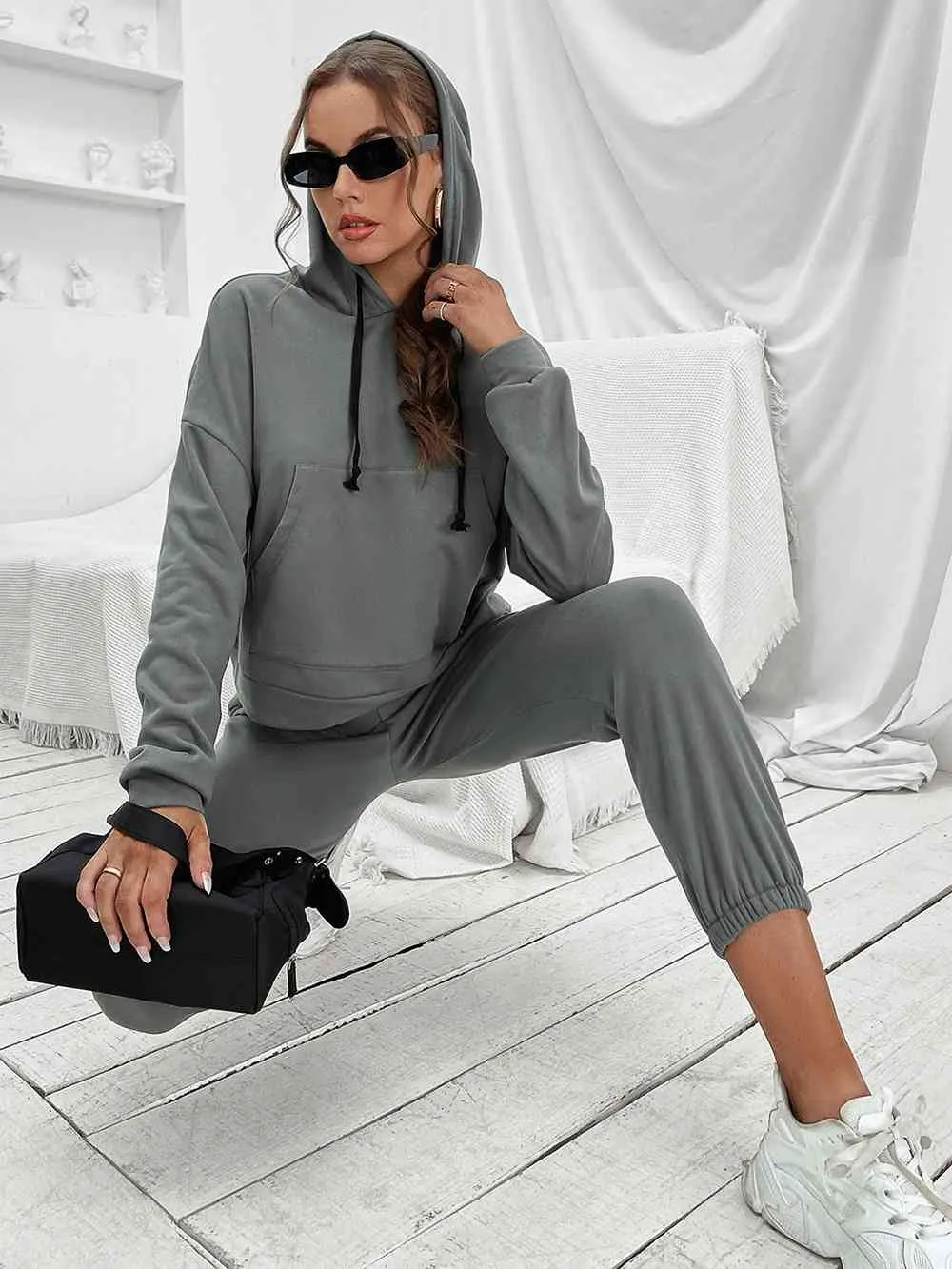 Motivation Spoken Sports Hoodie and Joggers Set