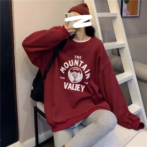 “MOUNTAIN WALIEY” ROUND NECK SWEATSHIRT W102509