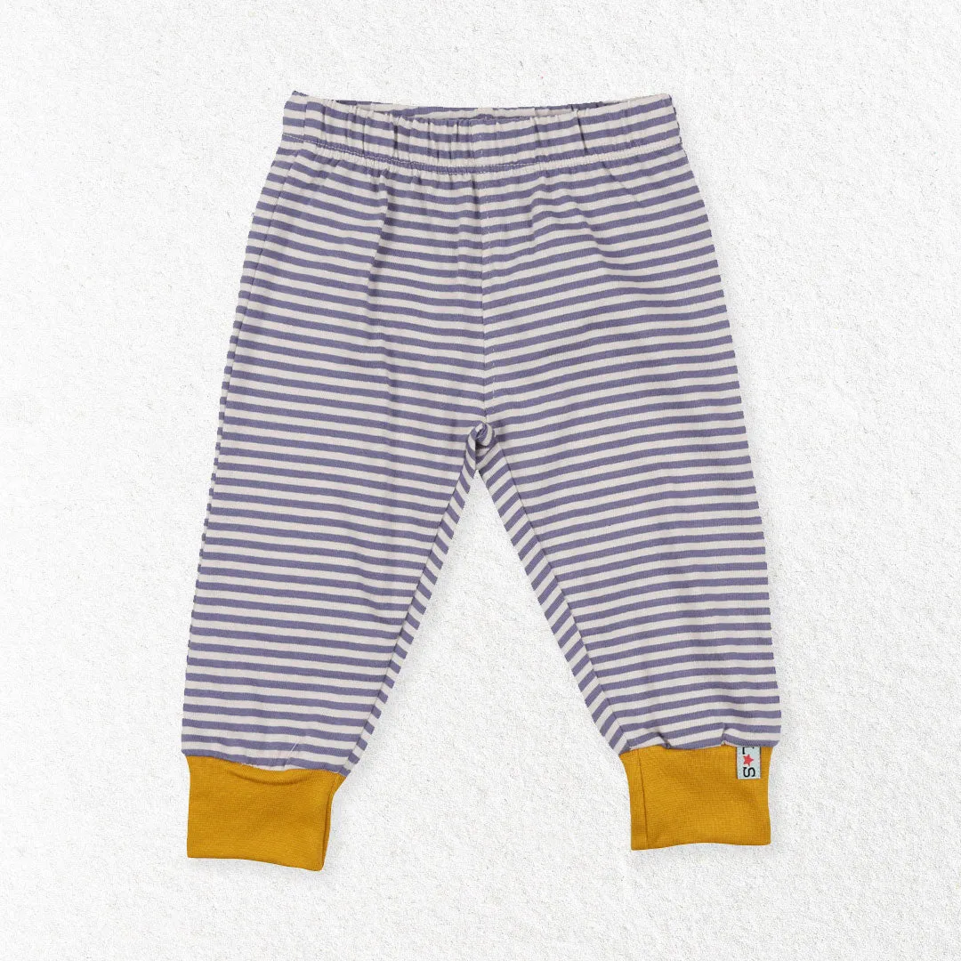 Multicoloured Badger And Stripe Print Leggings - 2 Pack