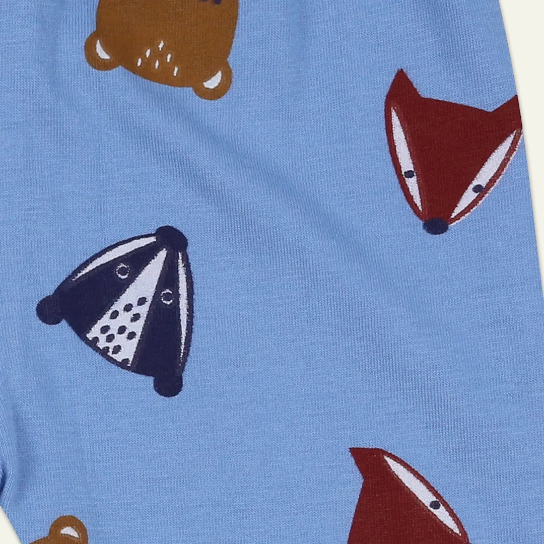 Multicoloured Dinosaur And Stripe Print Leggings - 2 Pack
