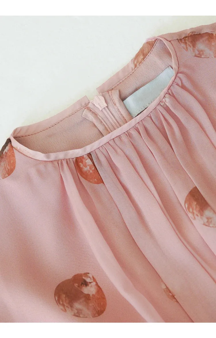 Muriel Vintage  Print Dress