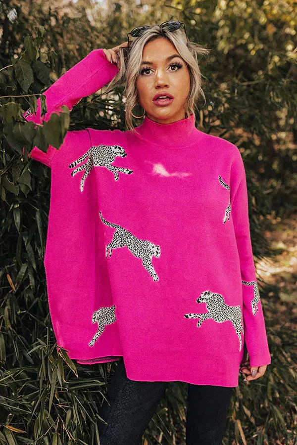 Myra – Women's Longsleeve Top with Leopard Print