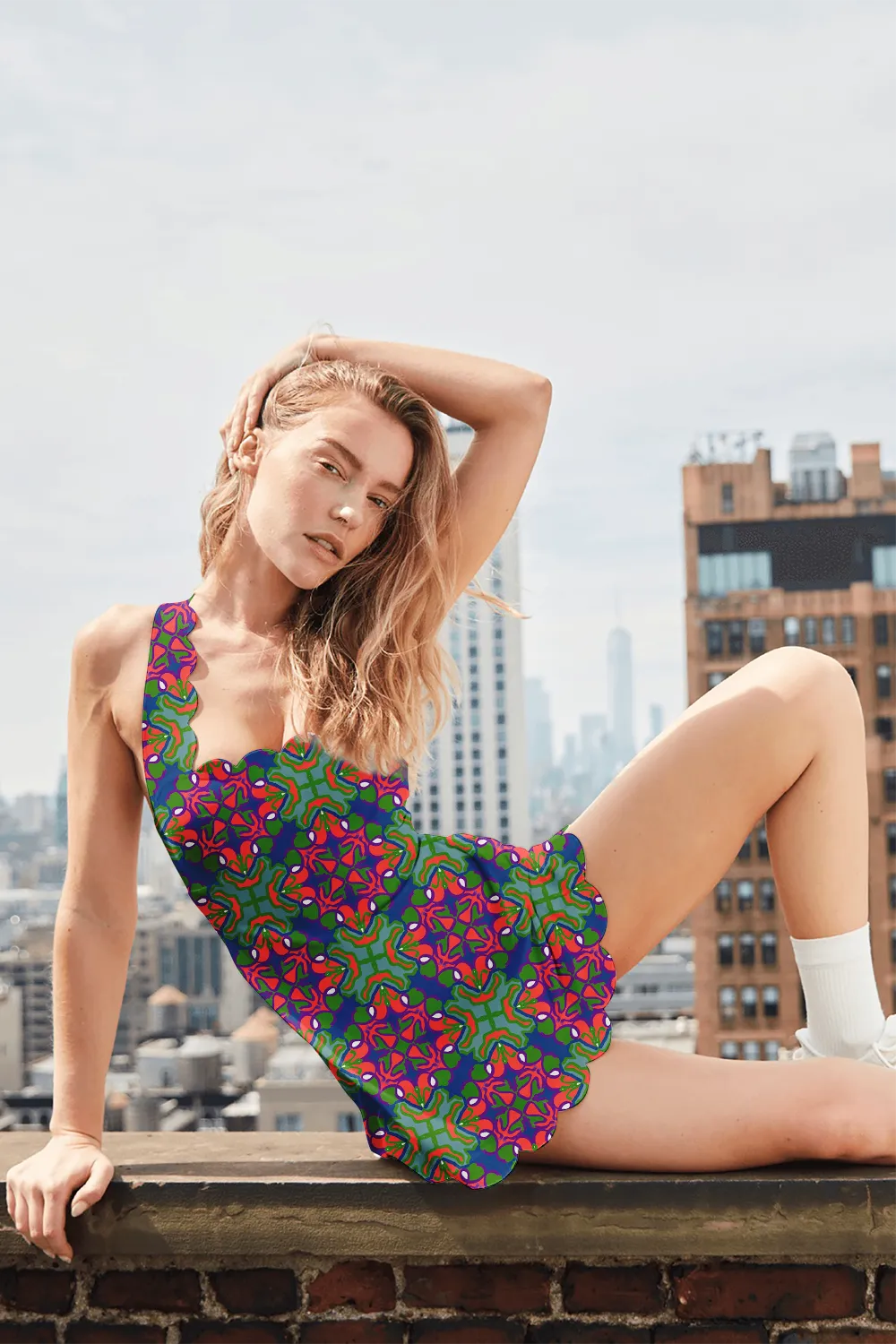 Mystic Kaleido Scallop Dress