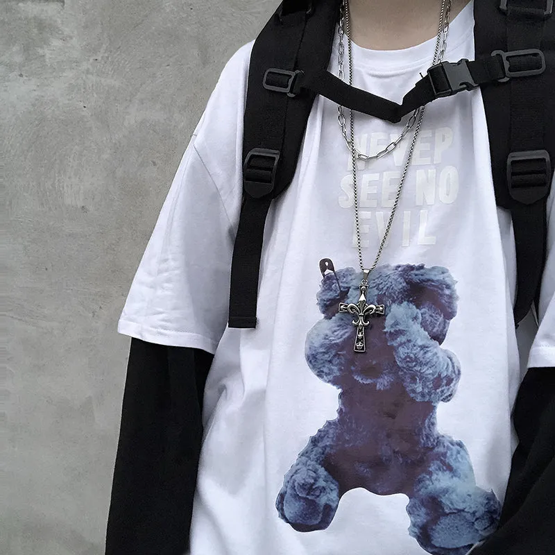 “NFVEP SEE NO EVIL” FAKE TWO PIECE W102513
