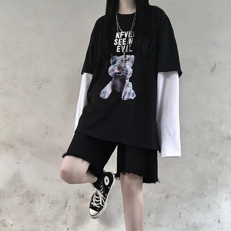 “NFVEP SEE NO EVIL” FAKE TWO PIECE W102513