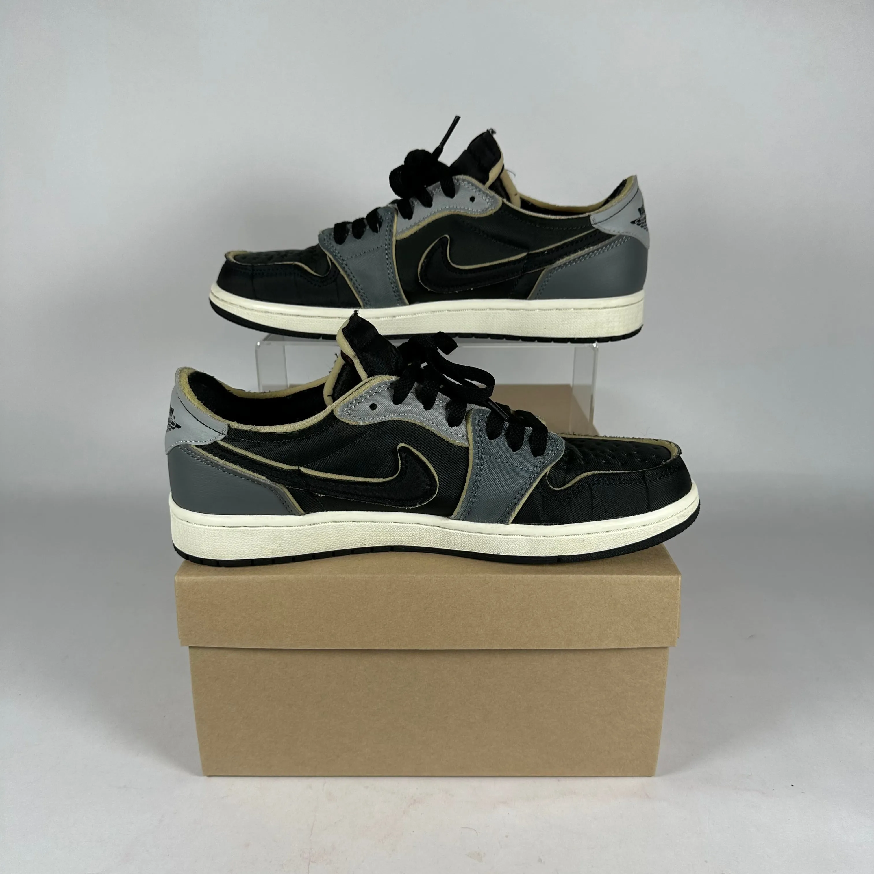 Nike AIr Jordan 1 Low EX Black Smoke Grey *pre-owned* size 9