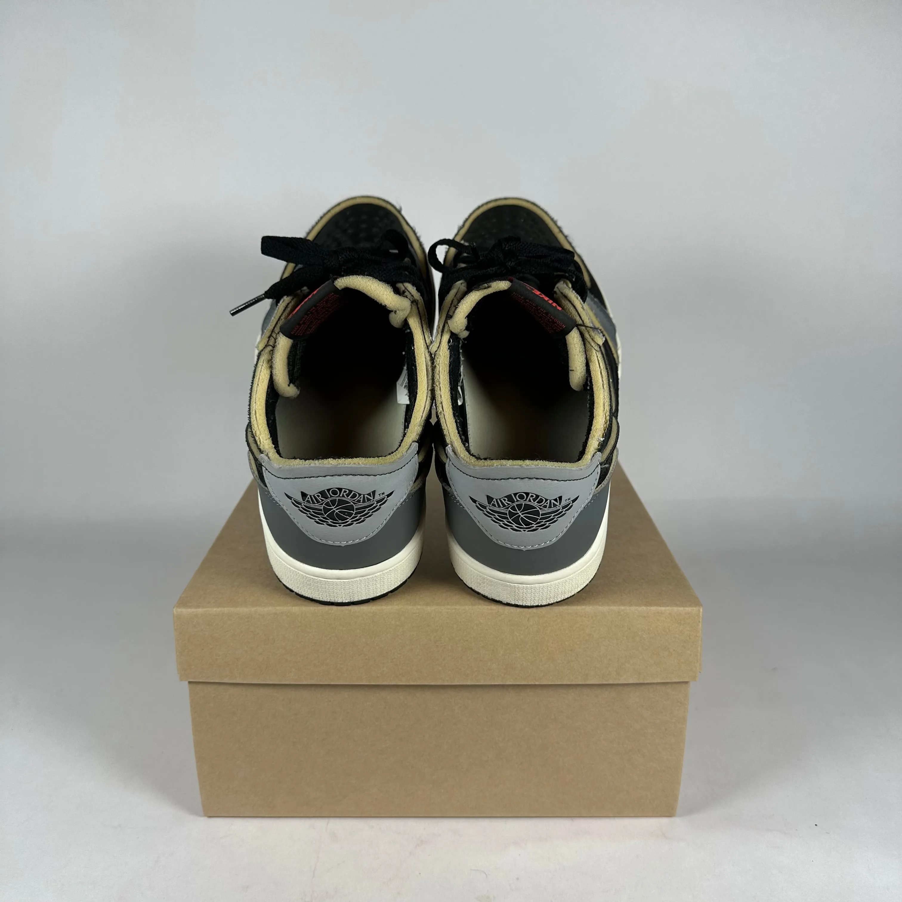 Nike AIr Jordan 1 Low EX Black Smoke Grey *pre-owned* size 9