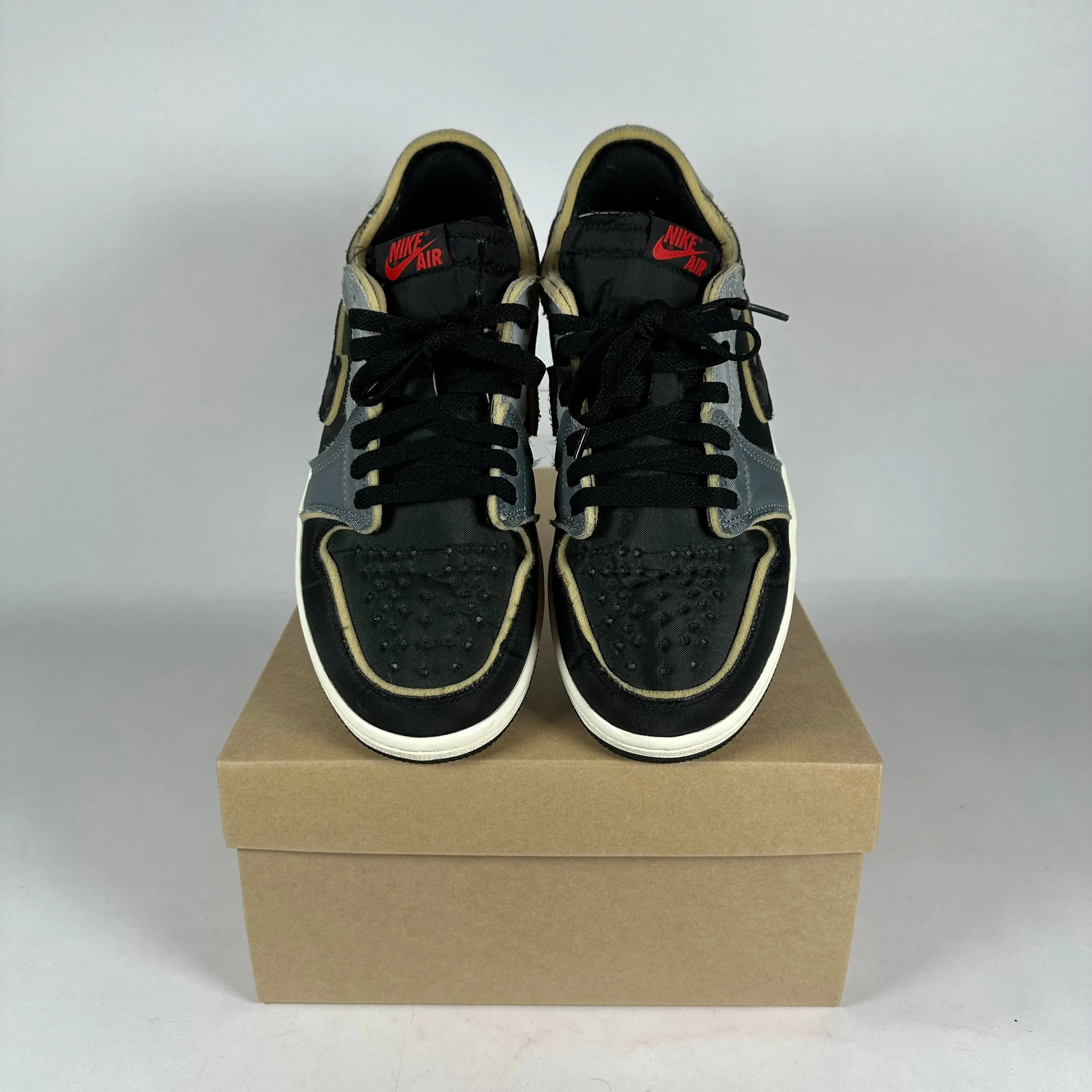 Nike AIr Jordan 1 Low EX Black Smoke Grey *pre-owned* size 9