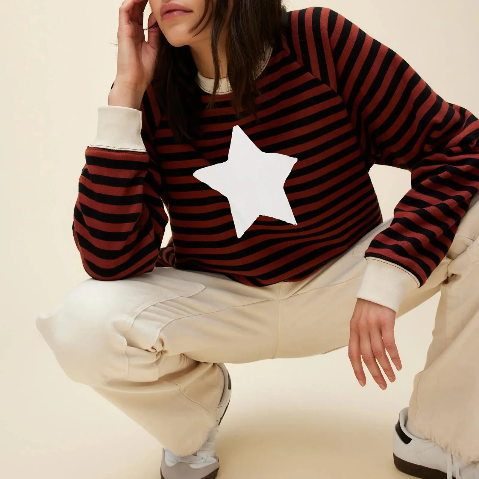 Oaklyn Oversized Crew Neck Pullover Sweater