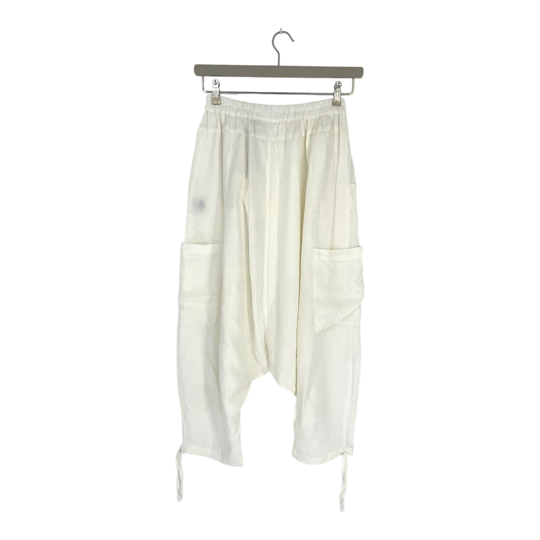 Olars Ulla brack linen pants, white | woman onesize