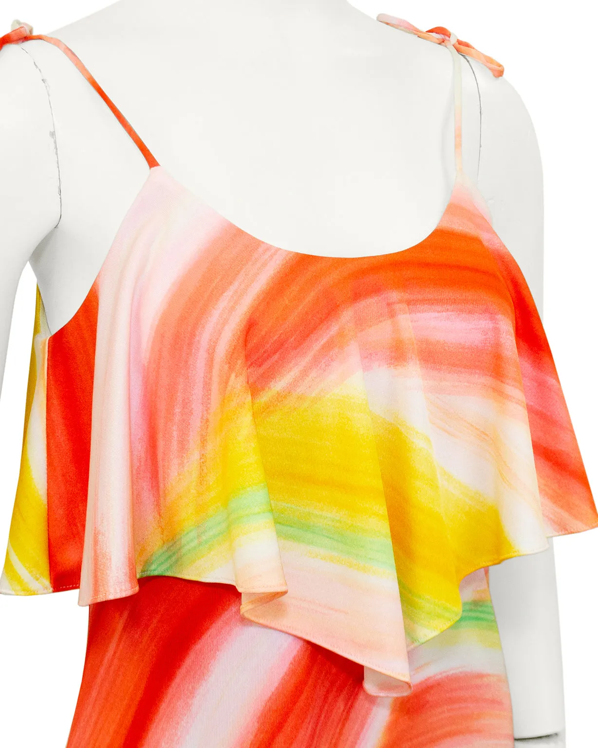 Orange and Yellow Paint Stroke Dress
