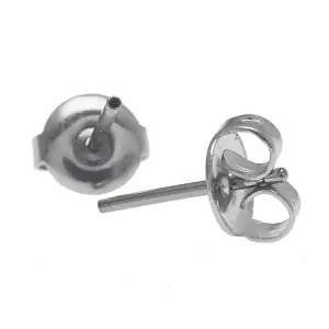 Pair of Push Fit Earring Titanium Butterfly Backs 20g (Fits Push Fit Tops)