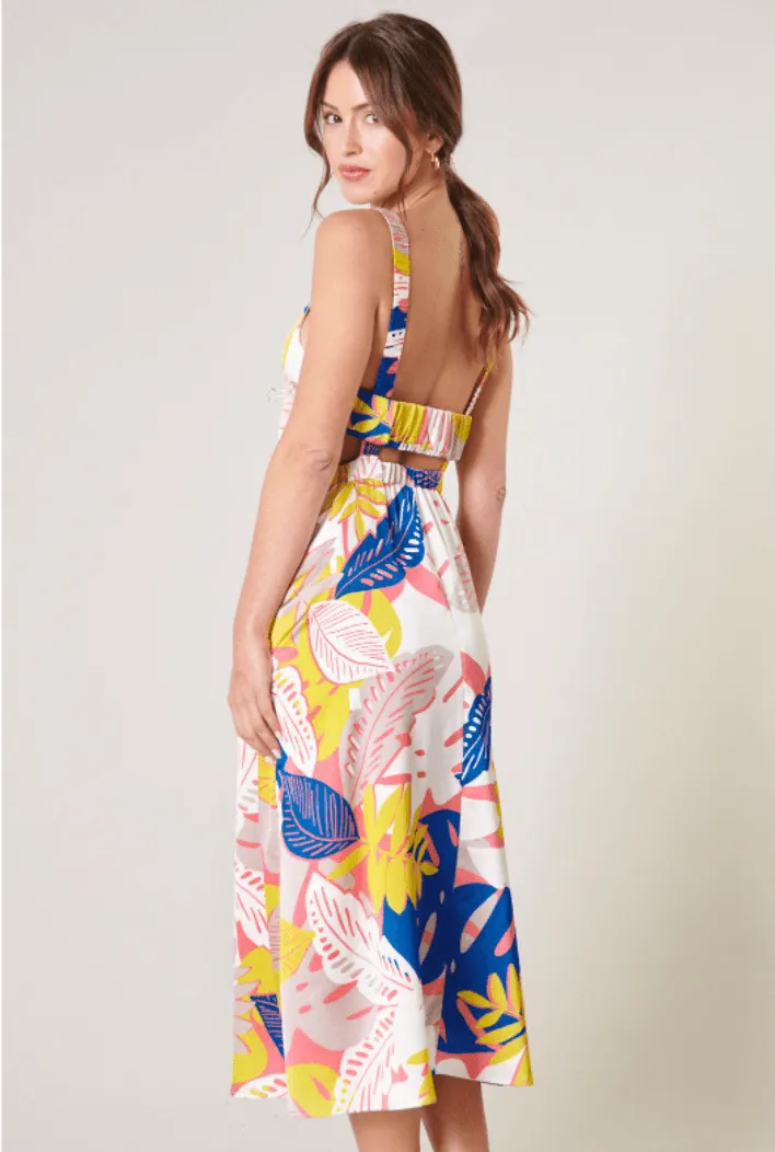 Palm Print Dress