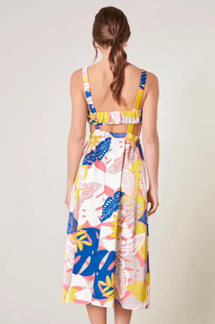 Palm Print Dress
