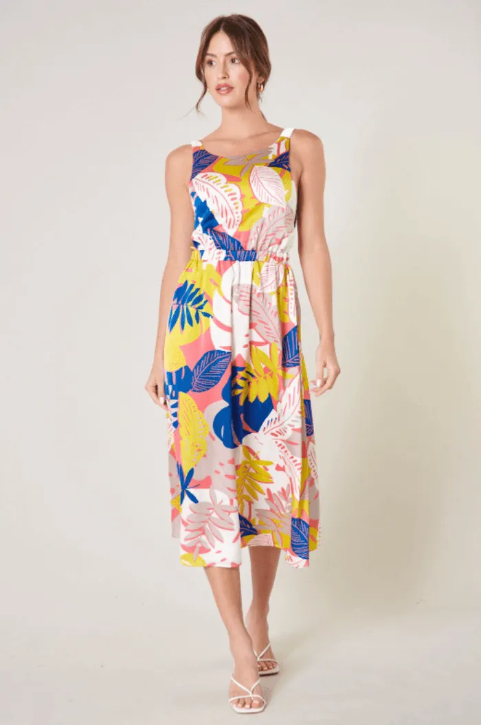 Palm Print Dress