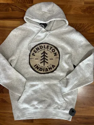 Pendleton Indiana Tree Ring Hooded Sweatshirt: Oatmeal