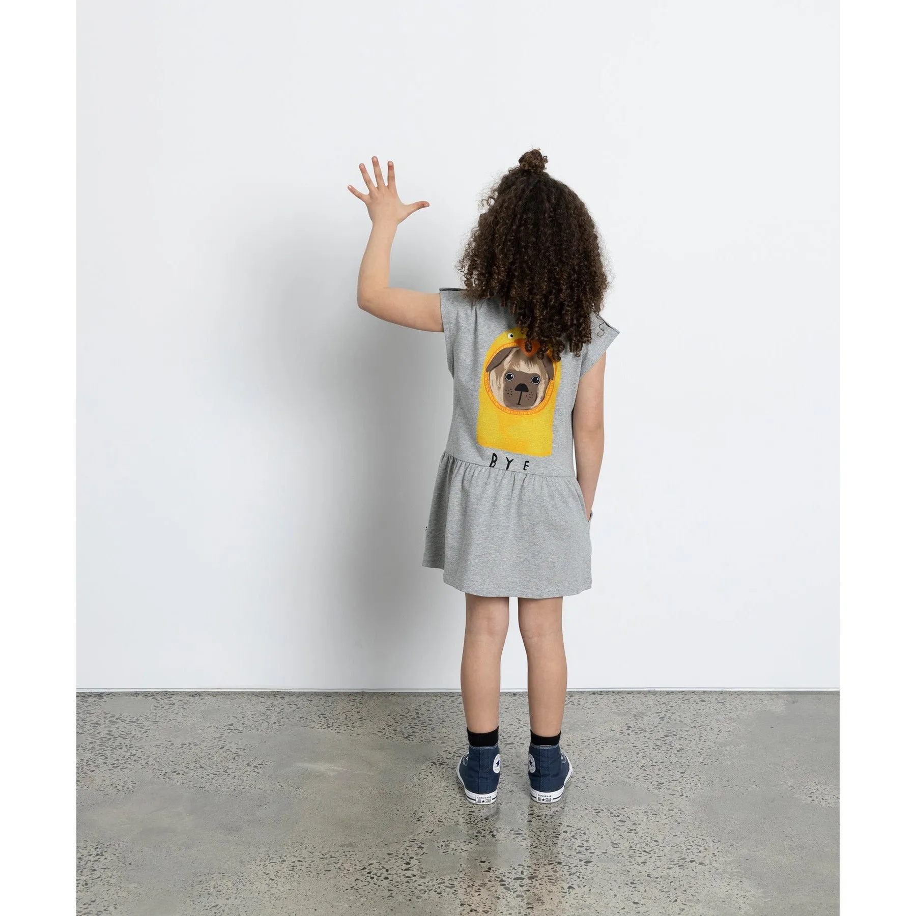 Pets In Disguise Dress - Grey Marle
