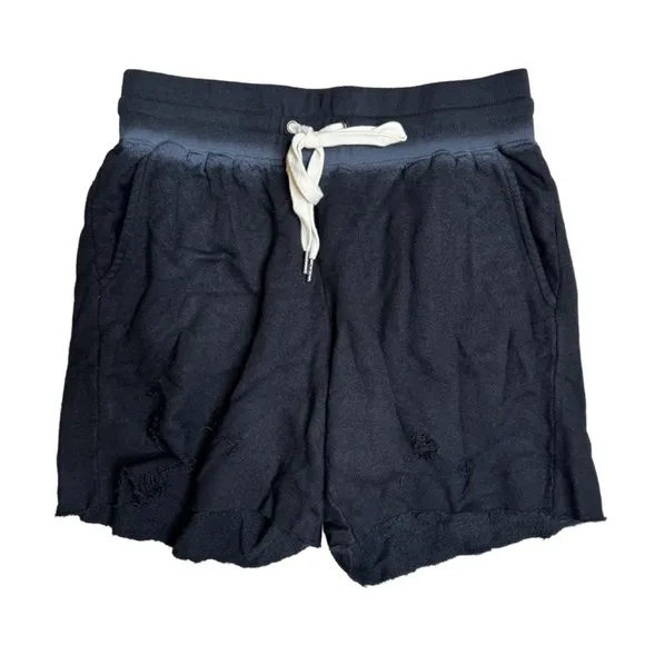 :philanthropy Sweat Shorts Womens Distressed Coco Black‎ Small $138.00