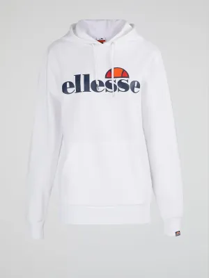 Picton OH White Front Pocket Hoodie